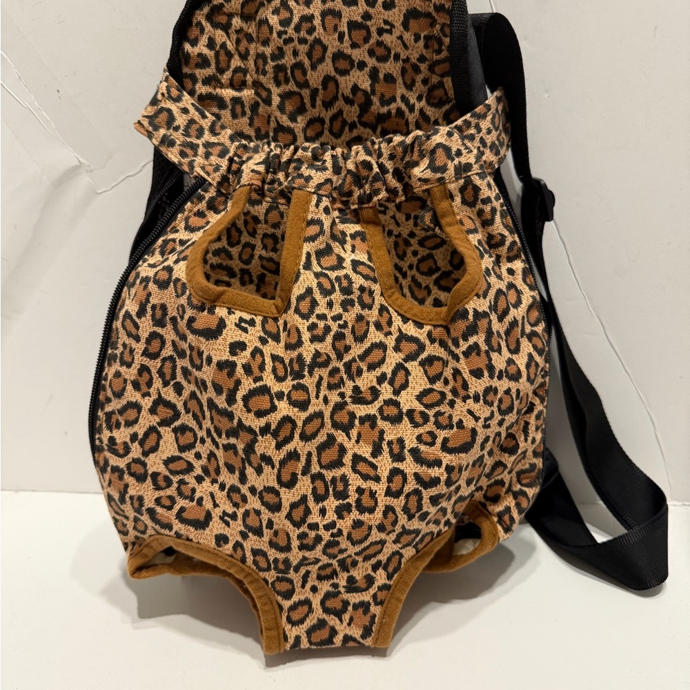 Leopard Print Pet Carrier Backpack
